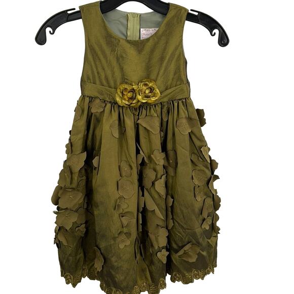 Sophia Young Couture Design Limited Girls  Green Formal Dress Size:3-4 - Picture 1 of 14